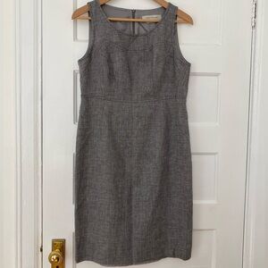 Gerard Darel wool and linen grey sheath dress